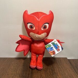 PJ Masks Owlette Plush 7” Inch Red Just Play Stuffed Animal Toy Doll Figure NWT